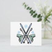 Carte Postale Ski De Neige (Debout devant)