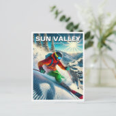 Carte Postale Ski de Sun Valley Idaho (Debout devant)