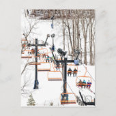 Carte Postale Ski d'hiver (Devant)