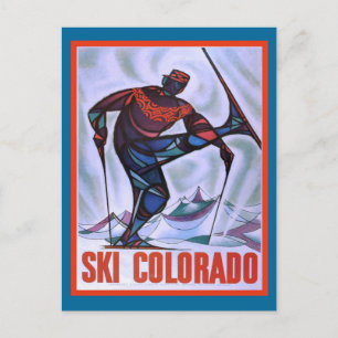 Carte Postale Ski du Colorado