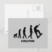 Carte Postale Ski Evolution (Devant / Derrière)