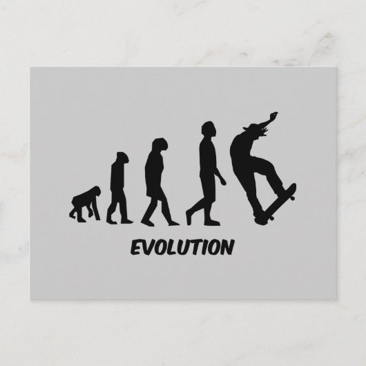 Carte Postale Ski Evolution (Devant)