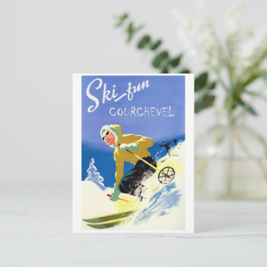 Carte Postale Ski Fun à Courcheval (Debout devant)