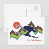 Carte Postale Ski Lake Tahoe (Devant / Derrière)