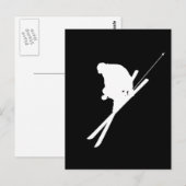 Carte Postale Ski libre (Devant / Derrière)