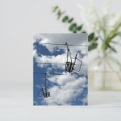 Carte Postale Ski Lift et Sky (Debout devant)