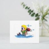 Carte Postale ski nautique (Debout devant)