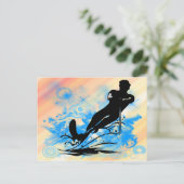 Carte Postale Ski nautique (Debout devant)