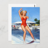 Carte Postale Ski nautique (Devant / Derrière)