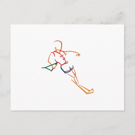 Carte Postale Ski nautique (Devant)