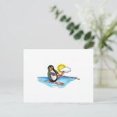 CARTE POSTALE SKI NAUTIQUE DE PENGUIN (Debout devant)