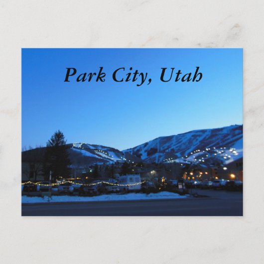 Carte Postale Ski Park City Utah (Devant)