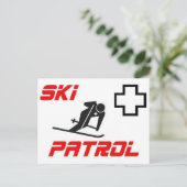 Carte Postale Ski Patrol - "Skier" (Debout devant)