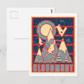 Carte Postale Ski Retro Cloudmont 80s (Devant / Derrière)