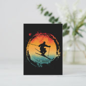CARTE POSTALE SKI RETRO VINTAGE (Debout devant)