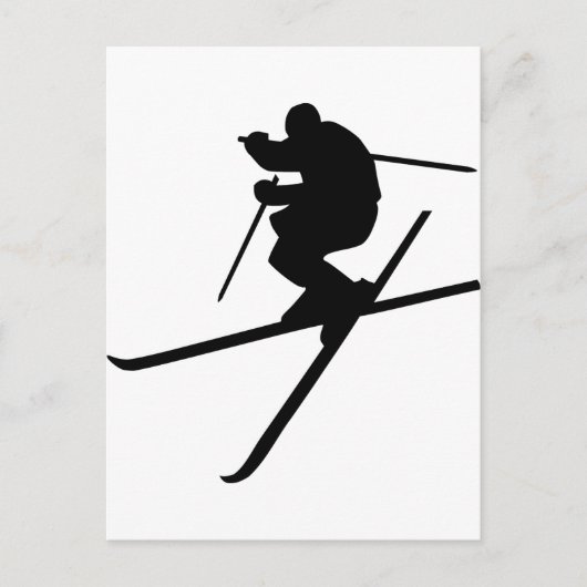 Carte Postale Ski - Ski Freestyle (Devant)