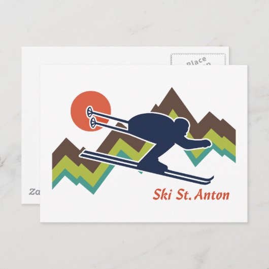 Carte Postale Ski St. Anton (Devant / Derrière)