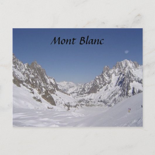 Carte Postale Ski sur un glacier (Devant)
