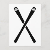 Carte Postale Ski traversé (Devant)