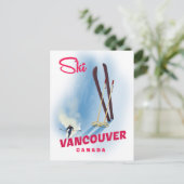 Carte Postale Ski Vancouver Canada (Debout devant)