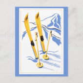 Carte Postale Ski vintage (Devant)