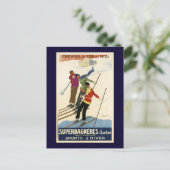 Carte Postale Ski vintage (Debout devant)