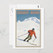 Carte postale Ski vintage Mt. Hood (Devant / Derrière)