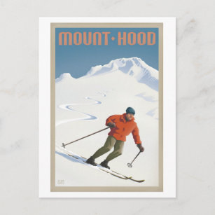 Carte postale Ski vintage Mt. Hood