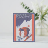 Carte Postale Ski vintage Ramsau am Dachstein (Debout devant)
