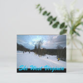 CARTE POSTALE SKI WEST VIRGINIA (Debout devant)
