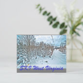 CARTE POSTALE SKI WEST VIRGINIA (Debout devant)