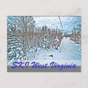 CARTE POSTALE SKI WEST VIRGINIA