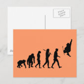 Carte Postale Skiboard Evolution des skis trick ski Cadeau (Devant / Derrière)