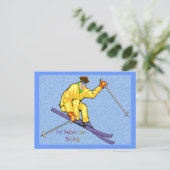 Carte Postale Skier (Debout devant)