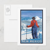 Carte Postale Skier AdmiringNouveau-Mexique (Devant / Derrière)
