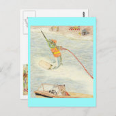 Carte Postale Skier nautique (Devant / Derrière)