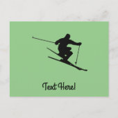 Carte Postale Skieur (Devant)