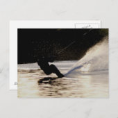 Carte Postale skieur de dusk (Devant / Derrière)