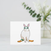 Carte Postale Skieur lapin Ski (Debout devant)
