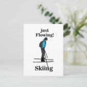 Carte Postale Skieur qui coule juste en ski (Debout devant)