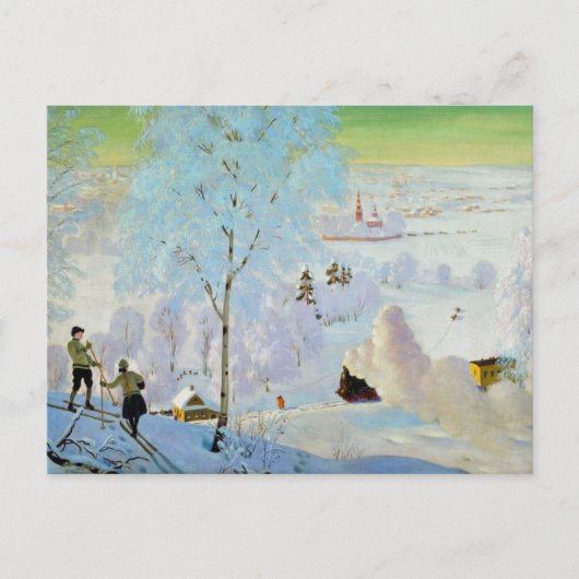 Carte Postale Skieurs 1919 (Devant)