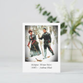 Carte Postale Skieurs d'hiver (Debout devant)