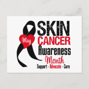 Carte Postale Skin Cancer Awareness Month Distressed