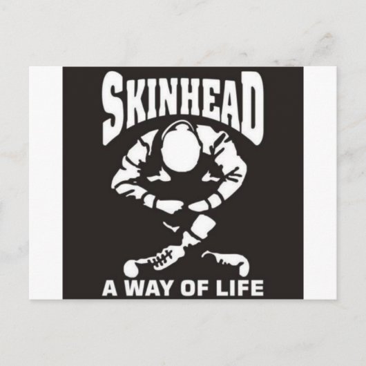 CARTE POSTALE SKINHEAD UN MODE DE VIE (Devant)