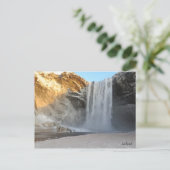 Carte Postale Skogafoss Islande (Debout devant)