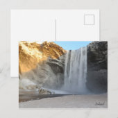 Carte Postale Skogafoss Islande (Devant / Derrière)