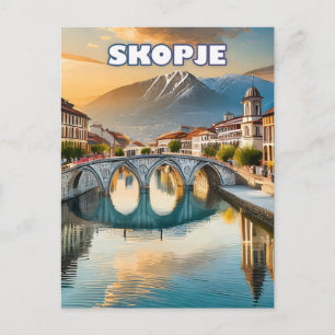 Carte Postale Skopje, cœur vibrant de la Macédoine du Nord