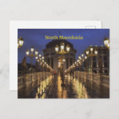 Carte Postale Skopje, Macédoine du Nord (Devant / Derrière)
