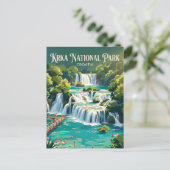 Carte Postale Skradinski Buk Croatie (Debout devant)