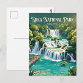 Carte Postale Skradinski Buk Croatie (Devant / Derrière)